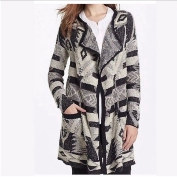 Lucky Brand Sweaters - Lucky brand black and gray long cardigan. Size XS